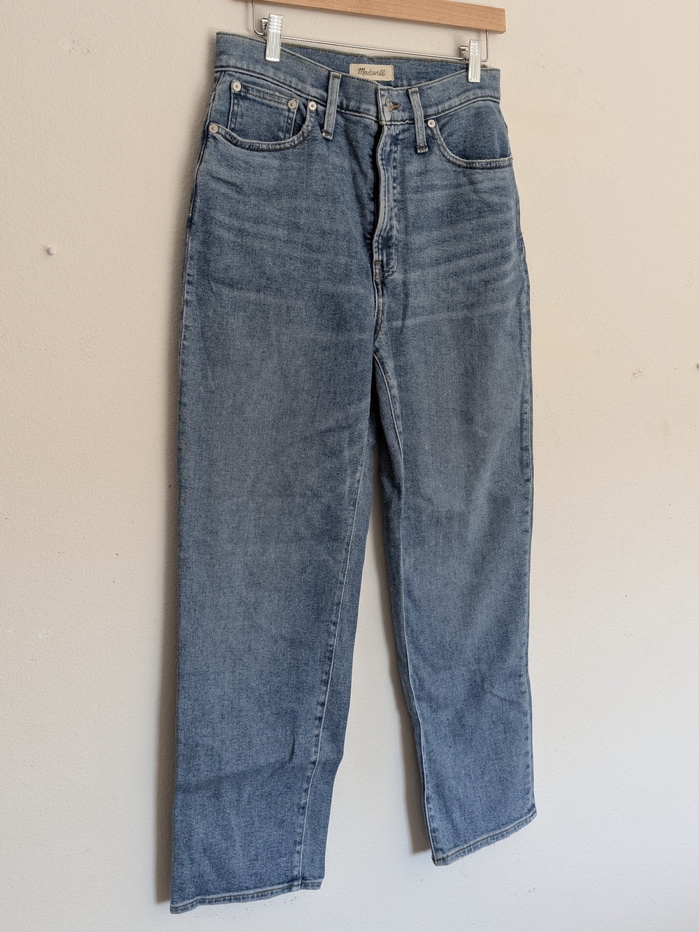 Madewell The Perfect Vintage Straight CropbHigh-Rise Jeans in Light Blue 28